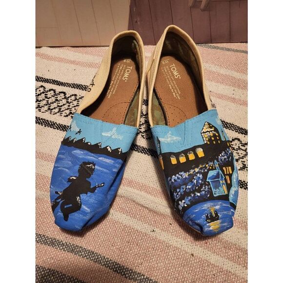 Rare*Tom's Harry Potter slip on shors sz 9w
